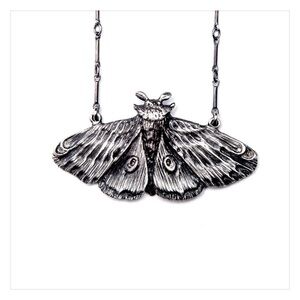 BNWT Bloodmilk Jewels Planchette Moth Necklace 🌙